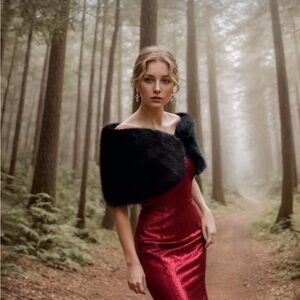 Sissily Designs fur shawl